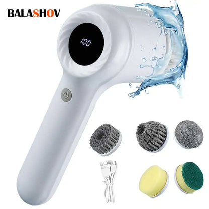 FlexiFinds Cordless Electric Spin Scrubber-Effortless Deep Cleaning for Kitchen