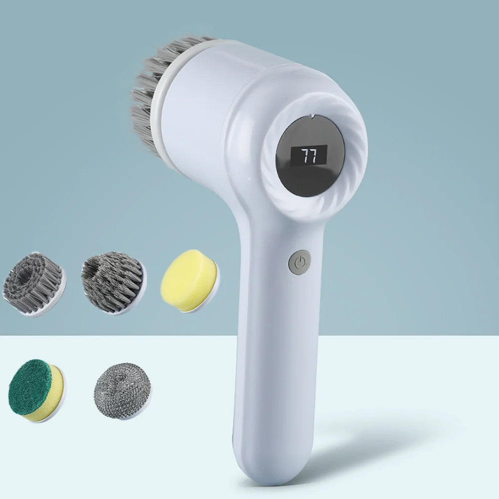 FlexiFinds Cordless Electric Spin Scrubber-Effortless Deep Cleaning for Kitchen