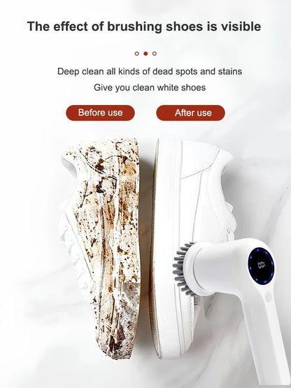FlexiFinds Cordless Electric Spin Scrubber-Effortless Deep Cleaning for Kitchen