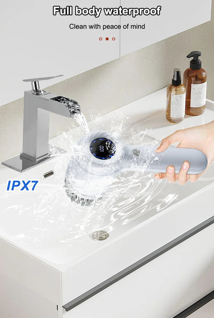 FlexiFinds Cordless Electric Spin Scrubber-Effortless Deep Cleaning for Kitchen