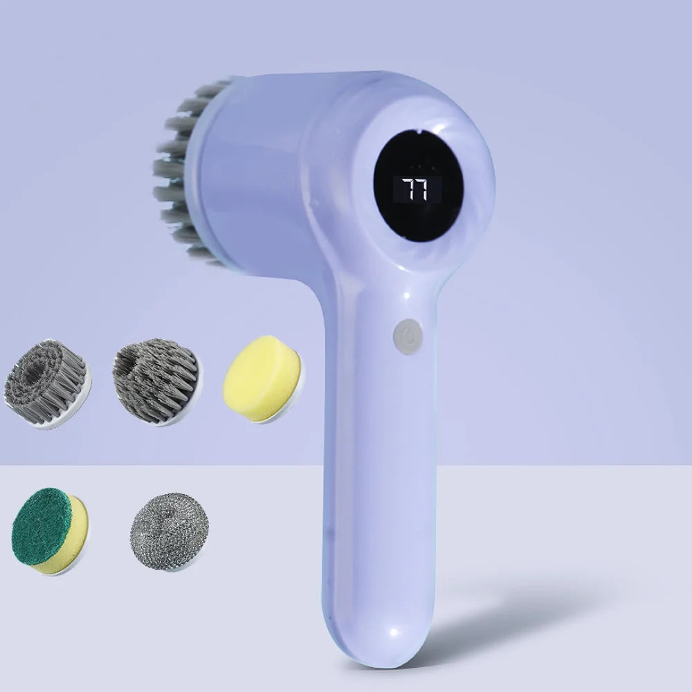FlexiFinds Cordless Electric Spin Scrubber-Effortless Deep Cleaning for Kitchen